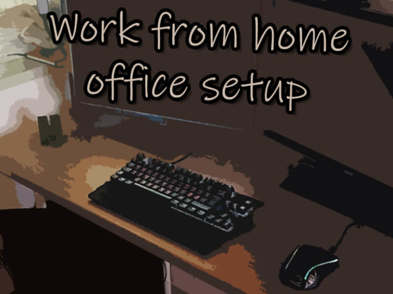 work from home office setup